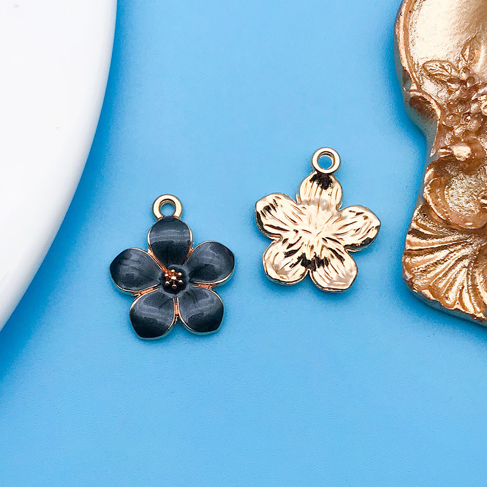 Wholesale Black Drip Oil Alloy Cartoon DIY Necklace, Bracelet, Pendant